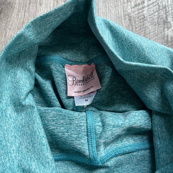 Bombshell thigh high sock 🧦 leggings in teal ❤️😊🎄 - Picture 5 of 6